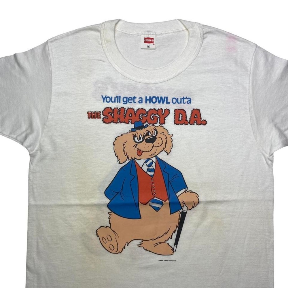 Vintage 70s The Shaggy DA x Walt Disney movie promo shirt - YOUTH SIZE 16